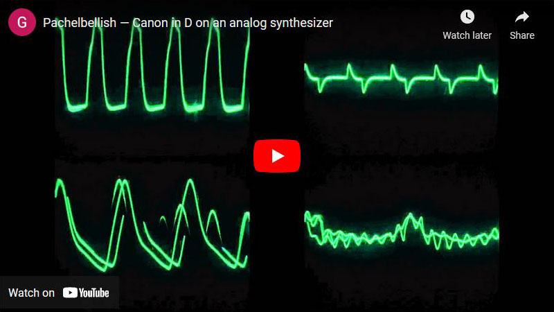 Youtube: Pachelbellish - Canon in D on an analog synthesizer